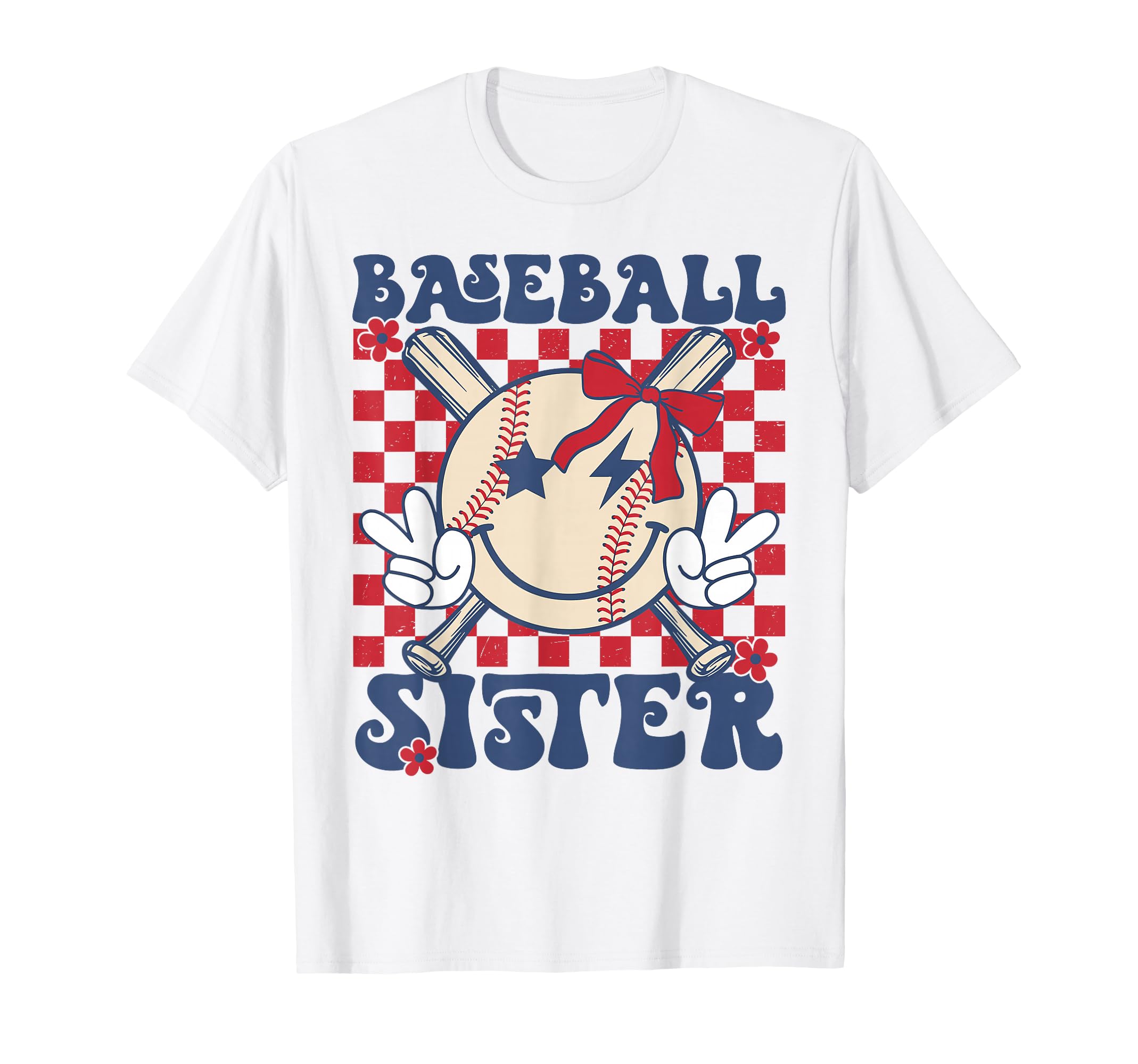 Baseball Sister Coquette Bow Sport T-Shirt - Novelty Apparel Men Women - T-Shirt, Sweatshirt, Hoodie