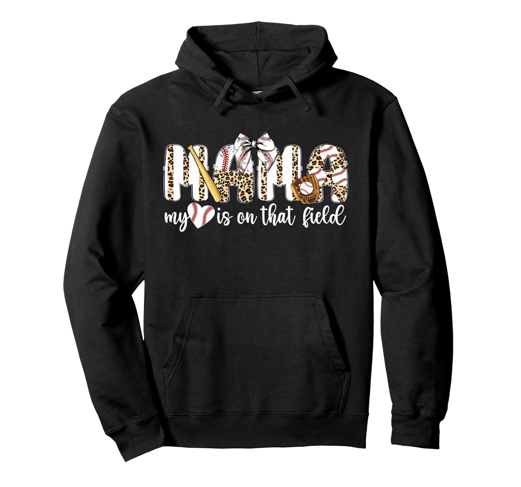 Proud Baseball Mama Baseball Mom Hoodie - Casual Everyday Wear for Adults - T-Shirt, Sweatshirt, Hoodie