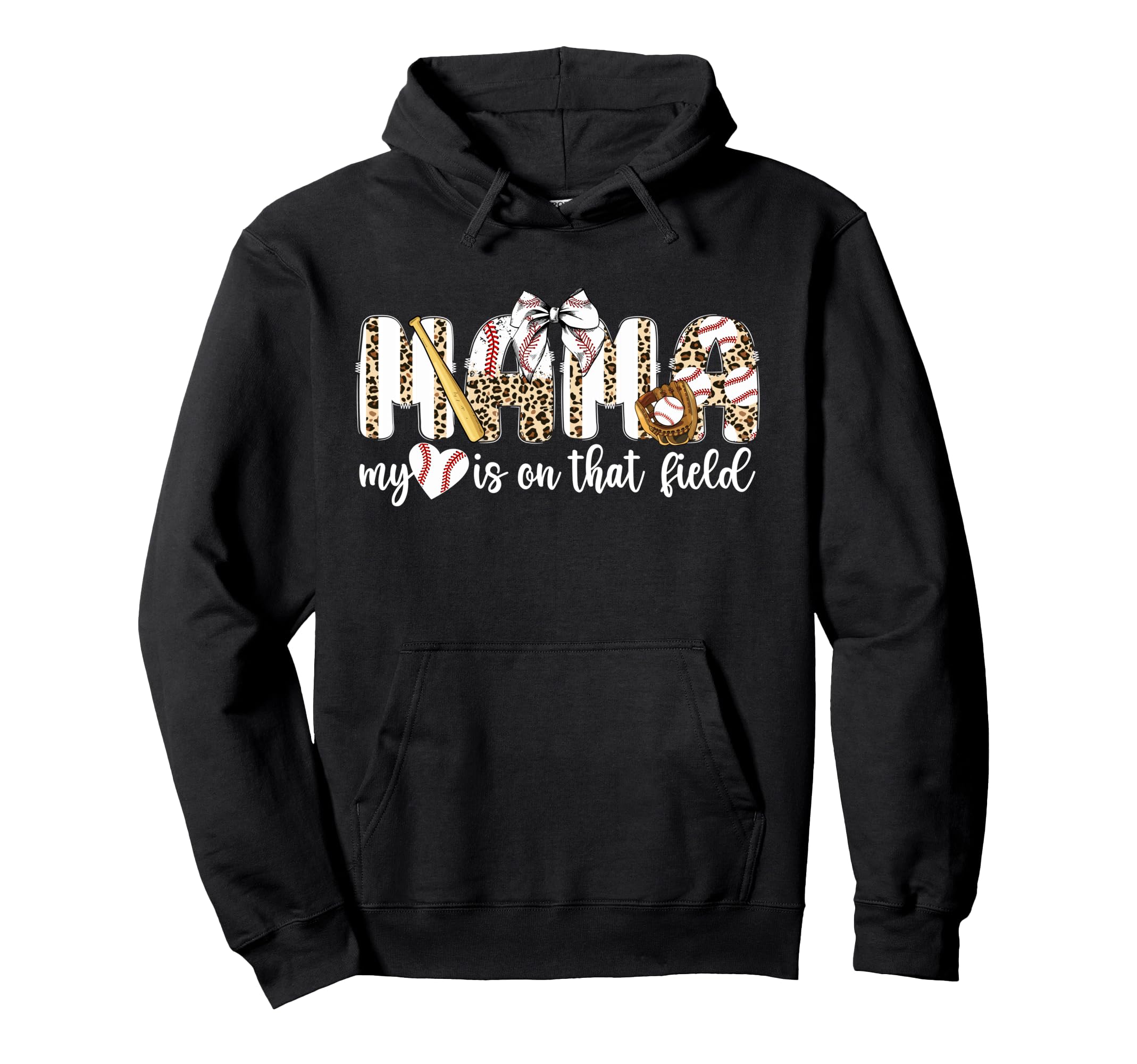Proud Baseball Mama Baseball Mom Hoodie - Casual Everyday Wear for Adults - T-Shirt, Sweatshirt, Hoodie