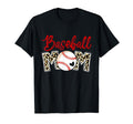 Mothers Day Baseball Mom Leopard Baseball T-Shirt - Unique Graphic Unisex - T-Shirt, Sweatshirt, Hoodie