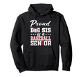 Proud Big Sis Baseball Senior 2026 Hoodie - Trendy Graphic Men Women - T-Shirt, Sweatshirt, Hoodie