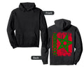 Morocco Flag Distressed Morocco Hoodie - Graphic Print Men Women - T-Shirt, Sweatshirt, Hoodie
