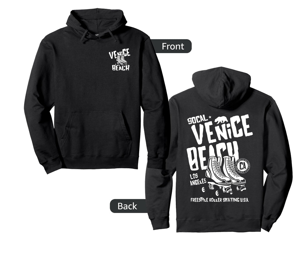 Venice Beach California Roller Skate Hoodie - Novelty Apparel Men Women - T-Shirt, Sweatshirt, Hoodie
