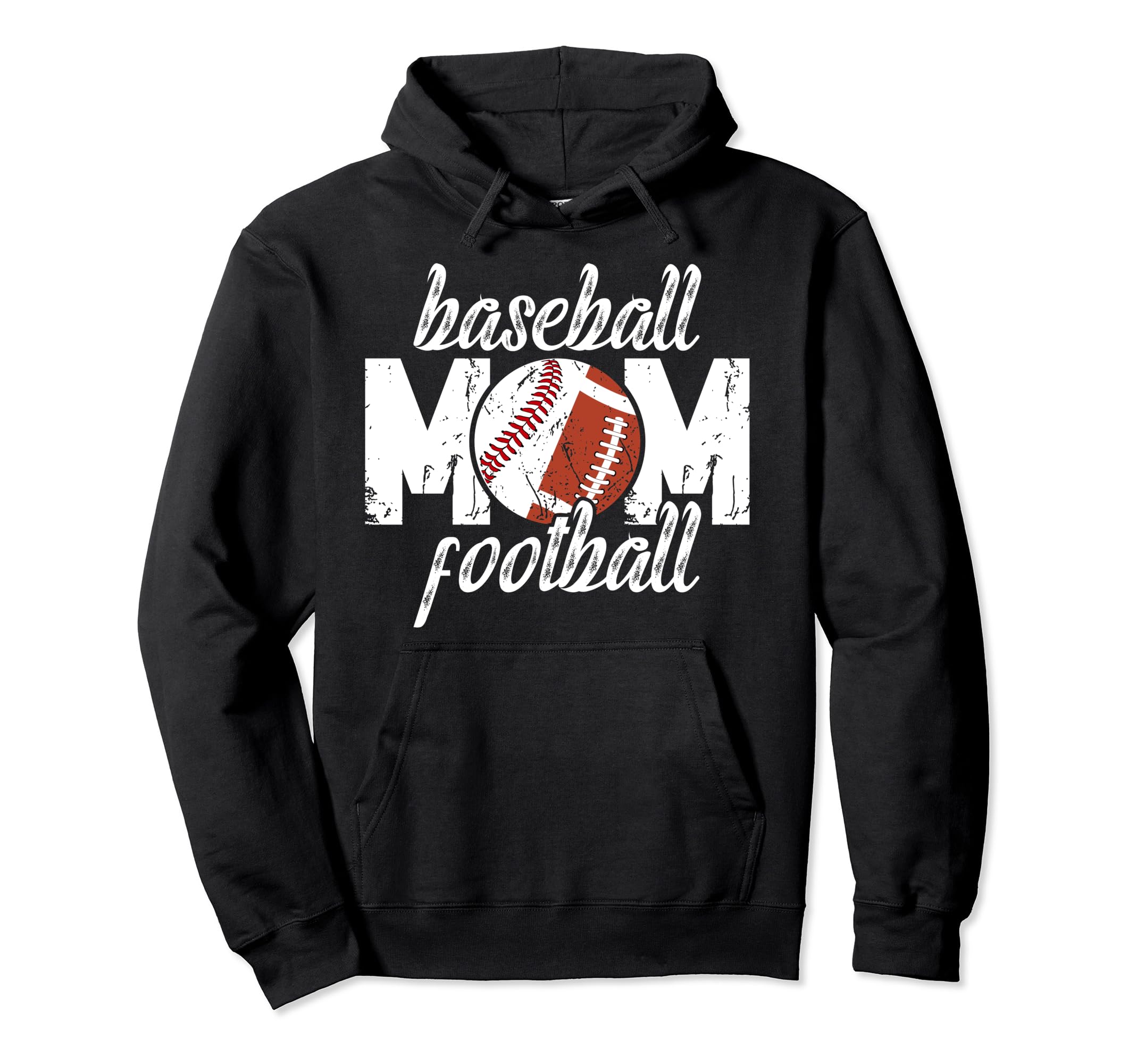 Baseball Football Mom Ballers Football Hoodie - Novelty Apparel Unisex - T-Shirt, Sweatshirt, Hoodie