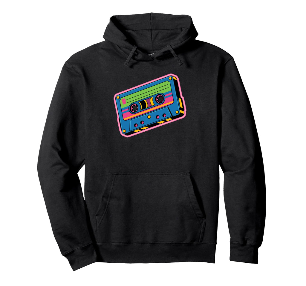 Cassette Tape Old School Hip Hop Hoodie - Fun Novelty Design Unisex - T-Shirt, Sweatshirt, Hoodie