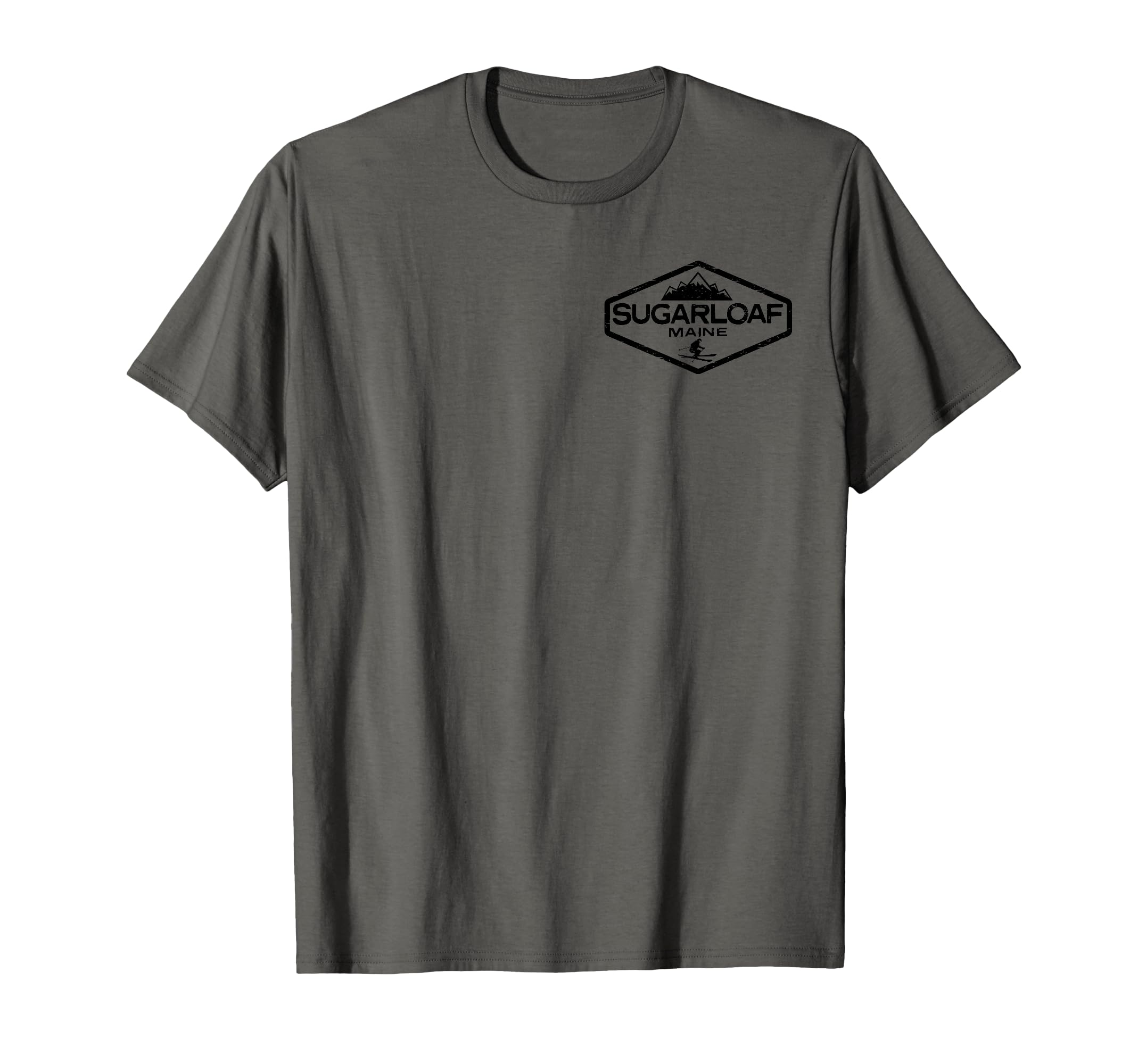 Sugarloaf Maine Distressed Front T-Shirt - Casual Everyday Wear for Adults - T-Shirt, Sweatshirt, Hoodie
