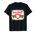 Baseball Mom Bleached Leopard Mothers T-Shirt - Novelty Apparel for Adults - T-Shirt, Sweatshirt, Hoodie
