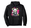 Kawaii Panda Dj Japanese Edm Y2K Hoodie - Custom Art Print Men Women - T-Shirt, Sweatshirt, Hoodie