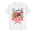 Baseball Mama Coquette Bow Game Day T-Shirt - Streetwear Style for Adults - T-Shirt, Sweatshirt, Hoodie
