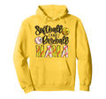 Softball And Baseball Mama Funny Mama Hoodie - Casual Everyday Wear Unisex - T-Shirt, Sweatshirt, Hoodie
