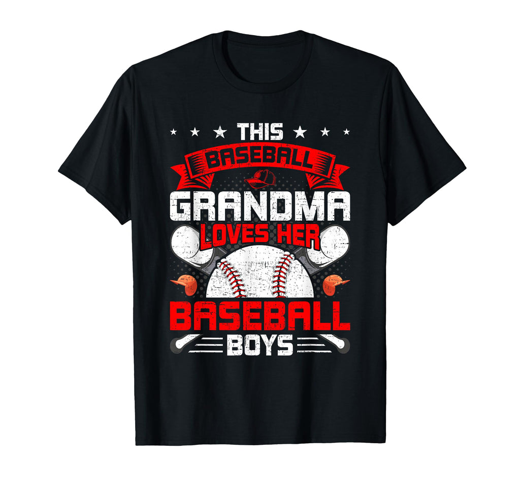 This Baseball Grandma Loves Her T-Shirt - Fun Novelty Design for Adults - T-Shirt, Sweatshirt, Hoodie
