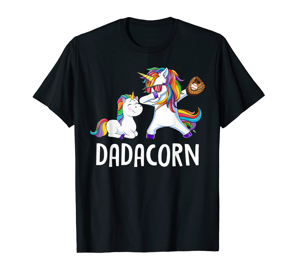 Dadacorn Baseball Dad Unicorn Baseball T-Shirt - Novelty Apparel Men Women - T-Shirt, Sweatshirt, Hoodie