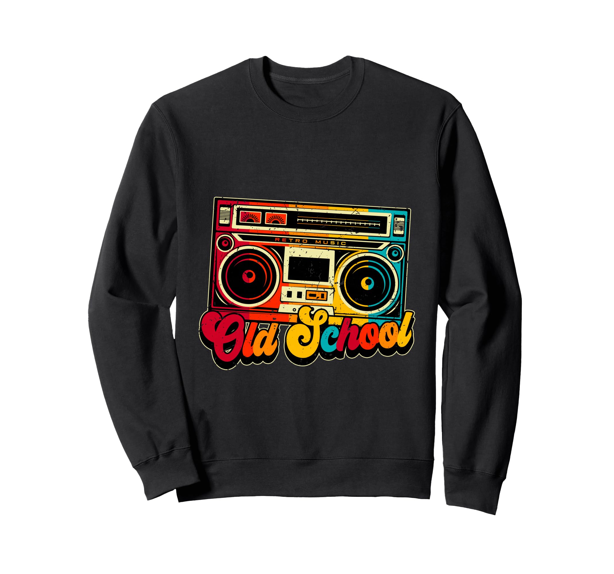 Old School Boombox Hip Hop Music Sweatshirt - Novelty Apparel Men Women - T-Shirt, Sweatshirt, Hoodie