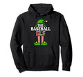 Baseball Elf Funny Family Matching Hoodie - Casual Everyday Wear for Adults - T-Shirt, Sweatshirt, Hoodie