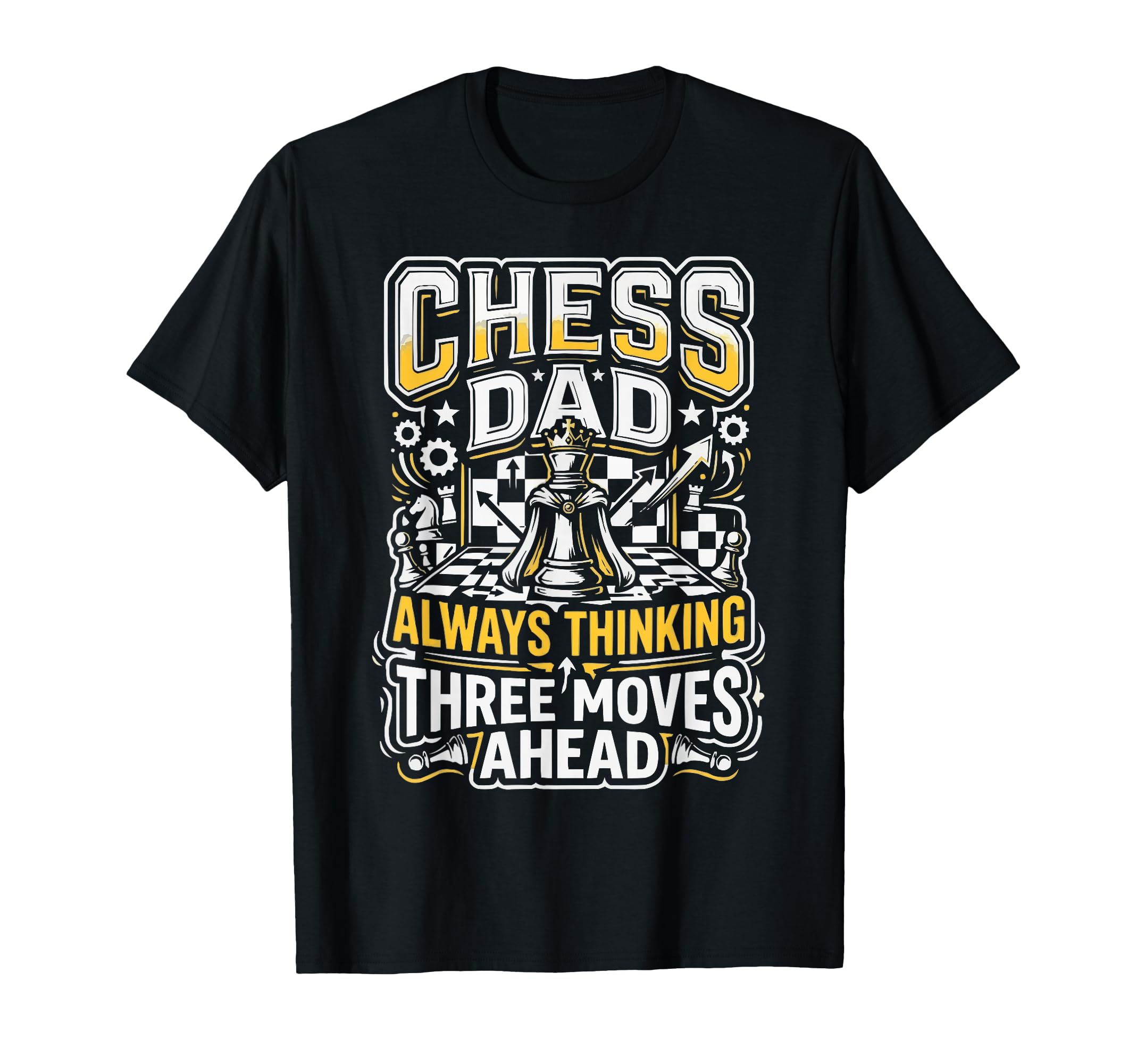 Chess Dad Board Game Daddy Checkmate T-Shirt - Custom Art Print Unisex - T-Shirt, Sweatshirt, Hoodie