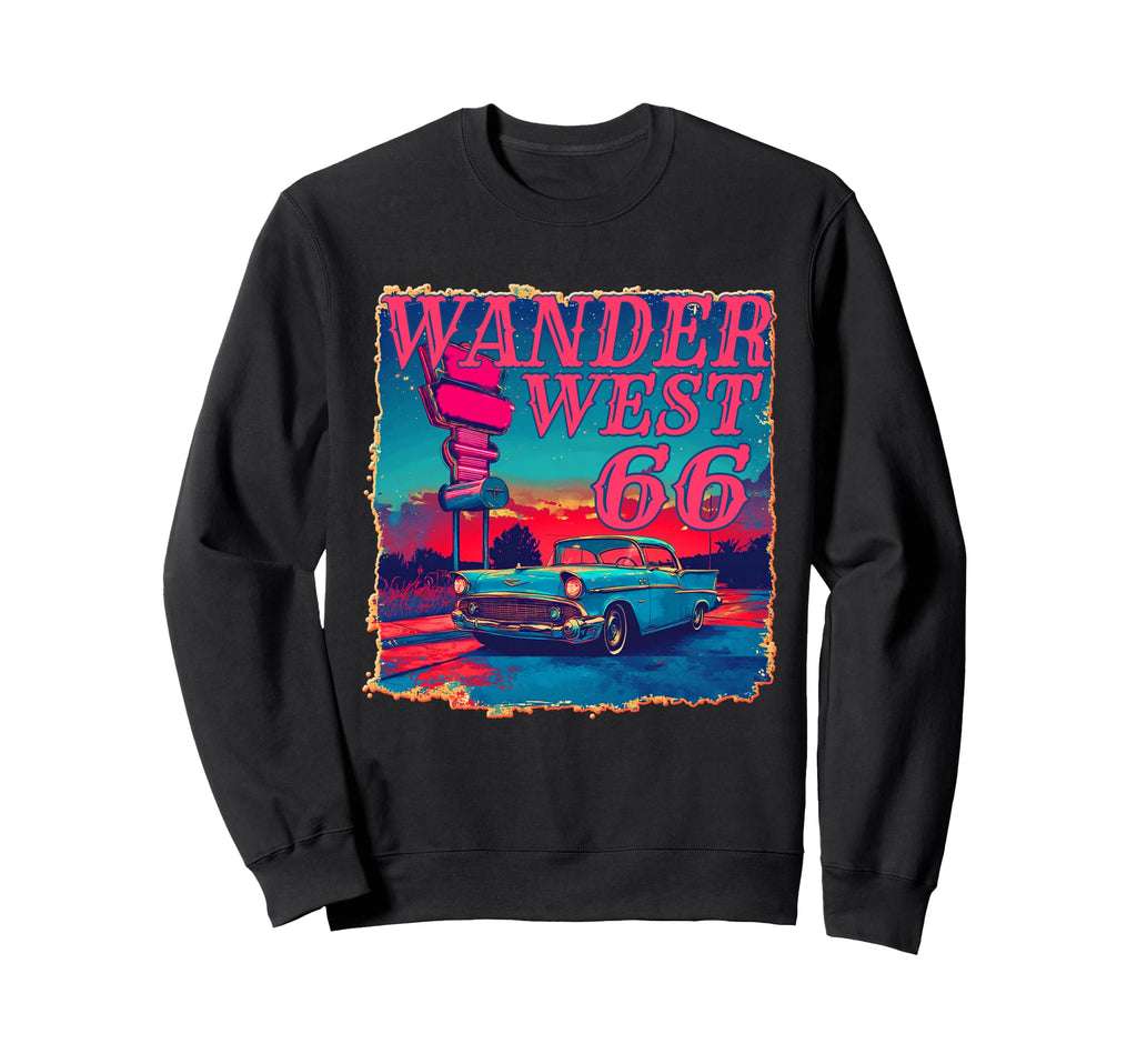 Route 66 Centennial Mother Road 100 Sweatshirt - Aesthetic Graphic Unisex - T-Shirt, Sweatshirt, Hoodie