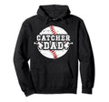 Baseball Catcher Dad Proud Baseball Hoodie - Novelty Apparel Unisex - T-Shirt, Sweatshirt, Hoodie
