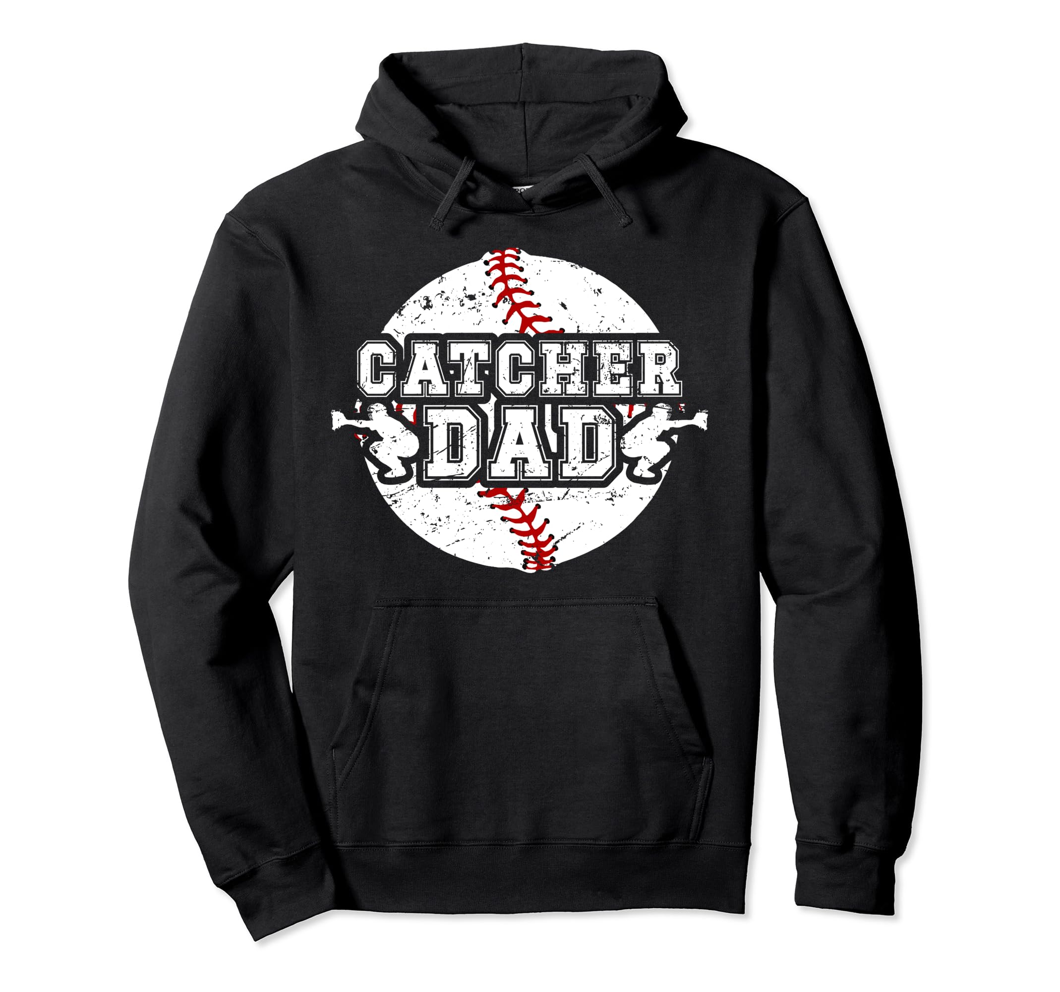 Baseball Catcher Dad Proud Baseball Hoodie - Novelty Apparel Unisex - T-Shirt, Sweatshirt, Hoodie
