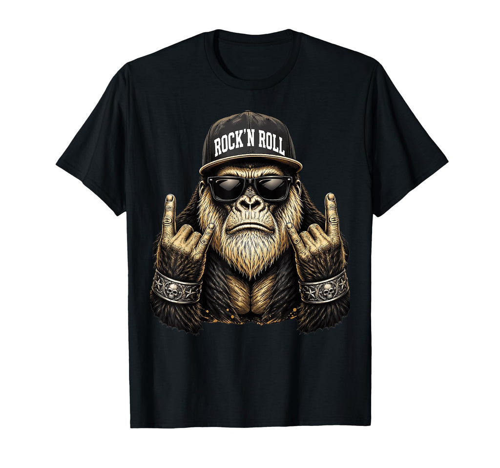 Bigfoot Rock Sasquatch Heavy Metal T-Shirt - Novelty Apparel for Adults - T-Shirt, Sweatshirt, Hoodie