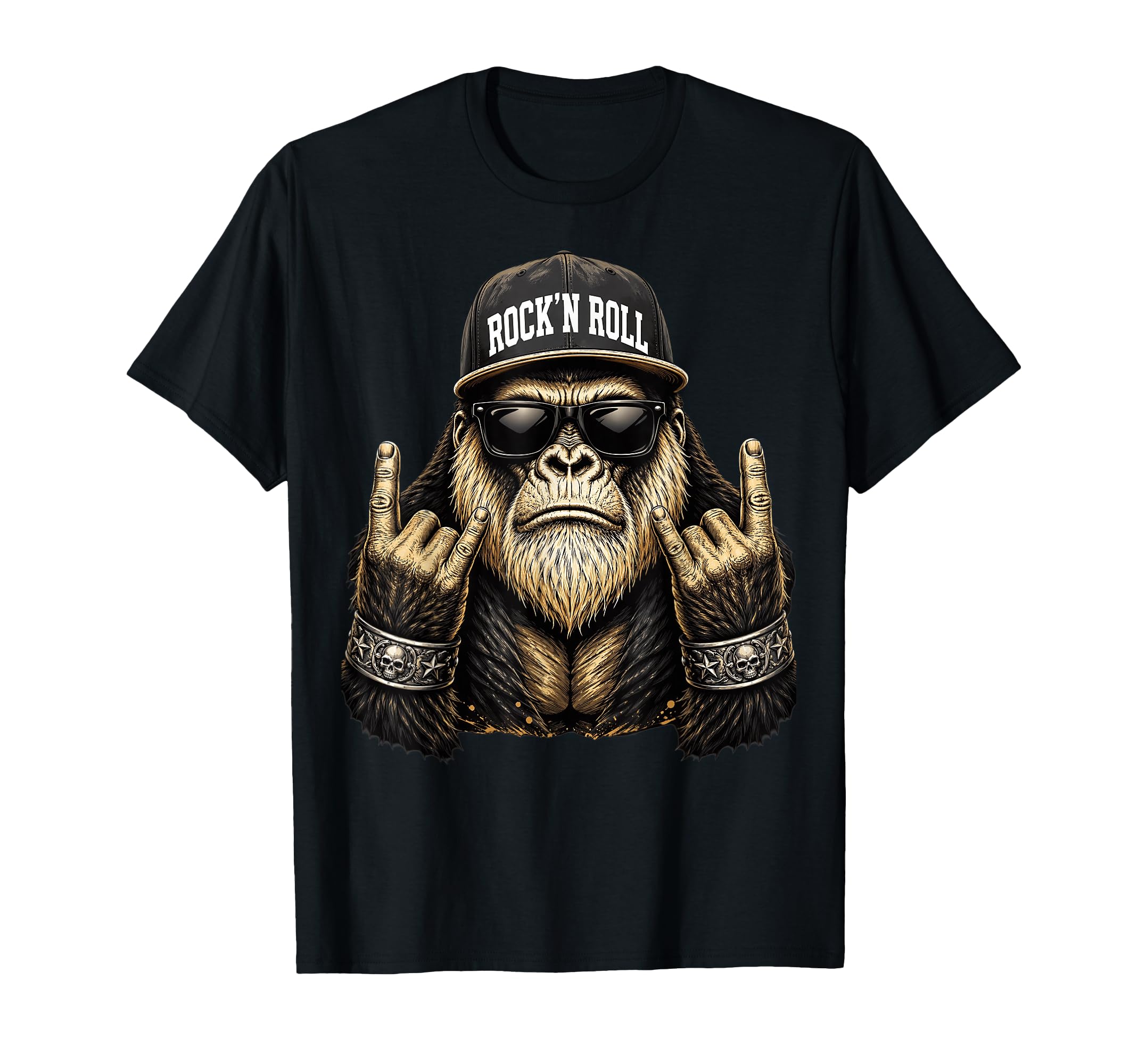 Bigfoot Rock Sasquatch Heavy Metal T-Shirt - Novelty Apparel for Adults - T-Shirt, Sweatshirt, Hoodie