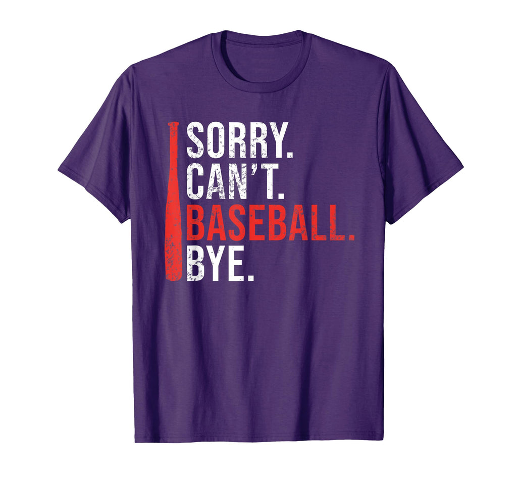 Sorry Cant Baseball Bye Funny Baseball T-Shirt - Aesthetic Graphic Unisex - T-Shirt, Sweatshirt, Hoodie