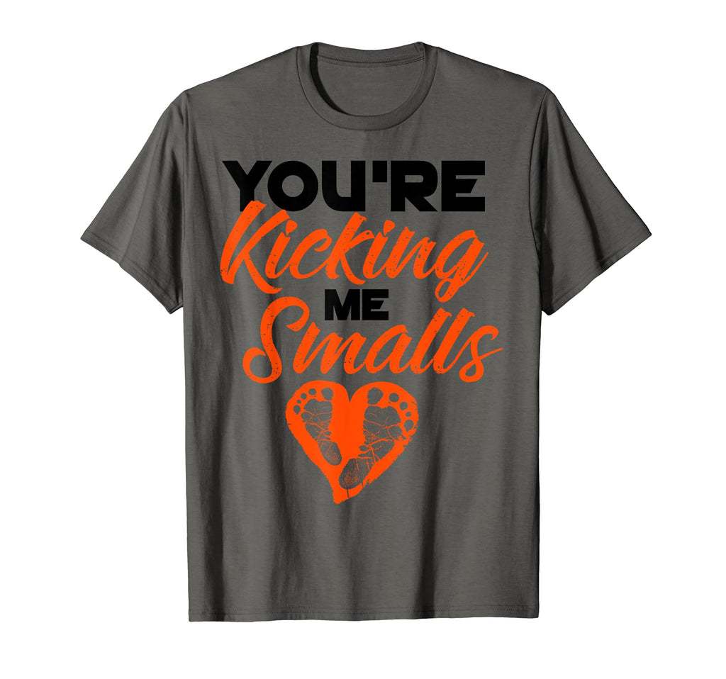 Youre Kicking Me Smalls Pregnant T-Shirt - Aesthetic Graphic for Adults - T-Shirt, Sweatshirt, Hoodie