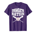 Dinger Nation Funny Baseball T-Shirt - Novelty Apparel for Adults - T-Shirt, Sweatshirt, Hoodie