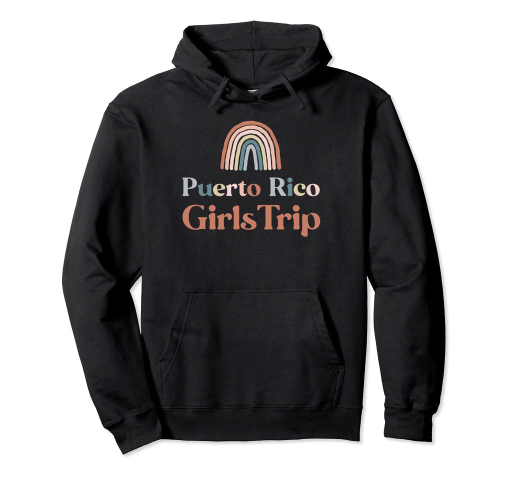 Puerto Rico Trip Boho Rainbow Group Hoodie - Aesthetic Graphic Unisex - T-Shirt, Sweatshirt, Hoodie