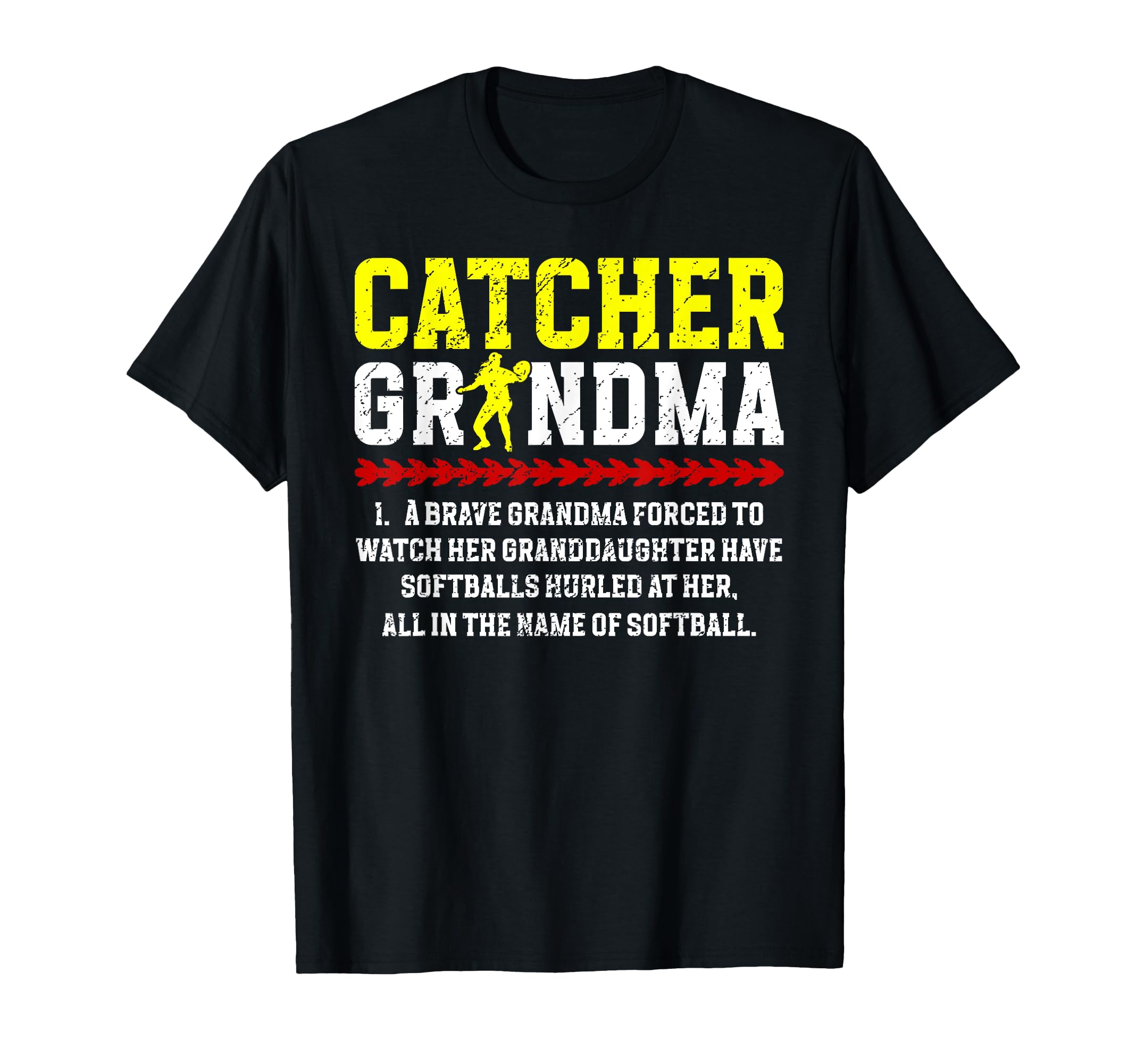 Softball Catcher Grandma Softball T-Shirt - Custom Art Print Unisex - T-Shirt, Sweatshirt, Hoodie