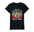 Just Who Loves Anime And Singing Sunset T-Shirt - Trendy Graphic Unisex - T-Shirt, Sweatshirt, Hoodie