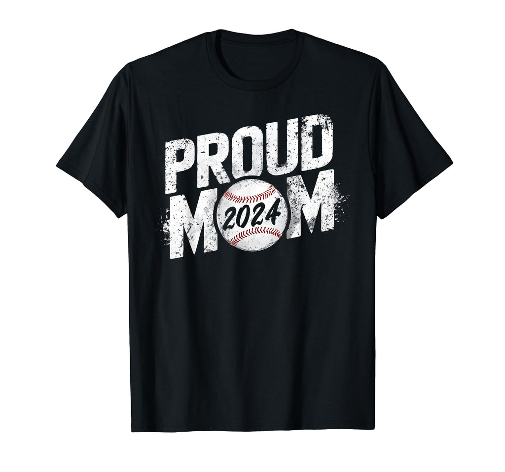 Proud Mama Mom 2024 Senior Baseball T-Shirt - Graphic Print Unisex - T-Shirt, Sweatshirt, Hoodie