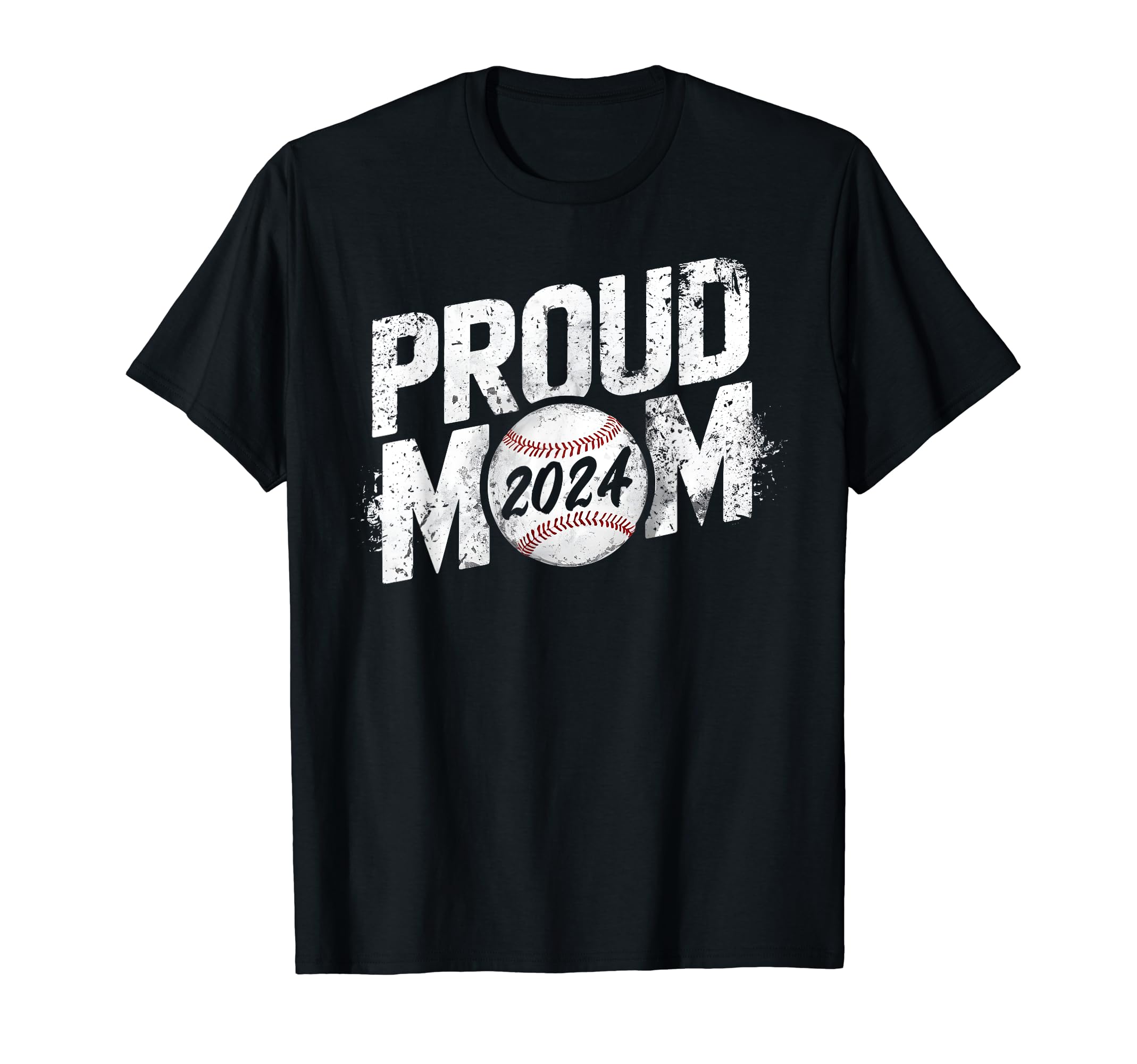 Proud Mama Mom 2024 Senior Baseball T-Shirt - Graphic Print Unisex - T-Shirt, Sweatshirt, Hoodie