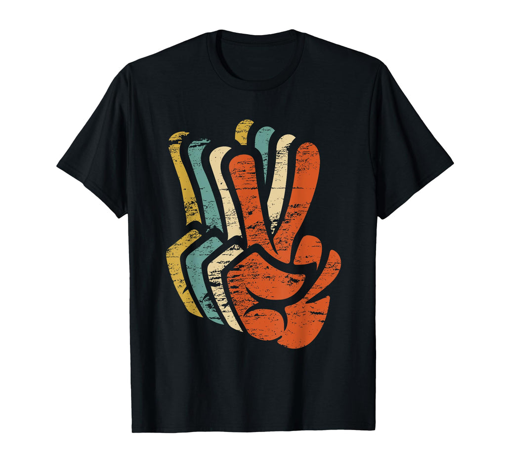 Peace Sign Love 60S 70S T-Shirt - Casual Everyday Wear for Adults - T-Shirt, Sweatshirt, Hoodie