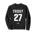 Mike Trout 27 Mlbpa Los Angeles Sweatshirt - Casual Everyday Wear Unisex - T-Shirt, Sweatshirt, Hoodie
