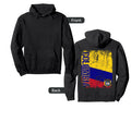 Colombia Flag Distressed Colombia Hoodie - Unique Graphic Men Women - T-Shirt, Sweatshirt, Hoodie