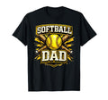Softball Dad Daddy Fathers Day Game Day T-Shirt - Graphic Print for Adults - T-Shirt, Sweatshirt, Hoodie