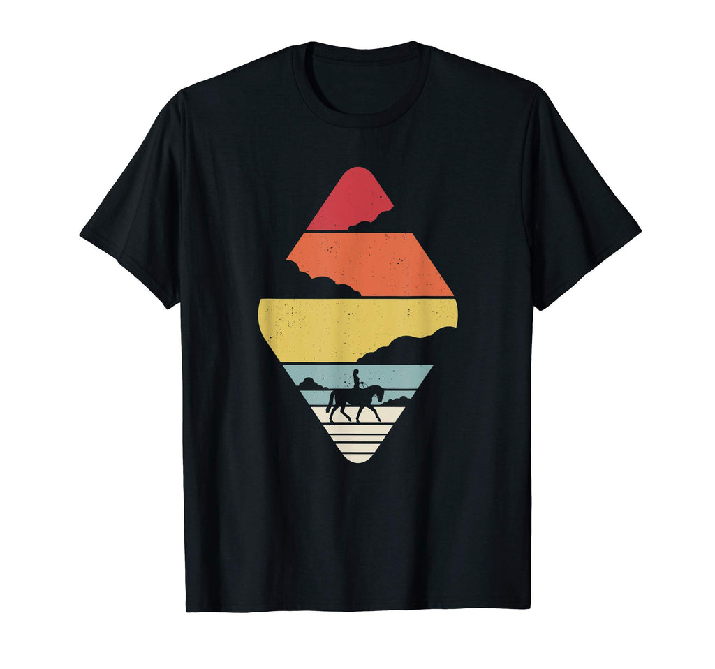 Horses Rider Sunset Riding Gift T-Shirt - Streetwear Style for Adults - T-Shirt, Sweatshirt, Hoodie