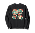 Groovy Funky Cat Psychedelic 60S Sweatshirt - Trendy Graphic for Adults - T-Shirt, Sweatshirt, Hoodie