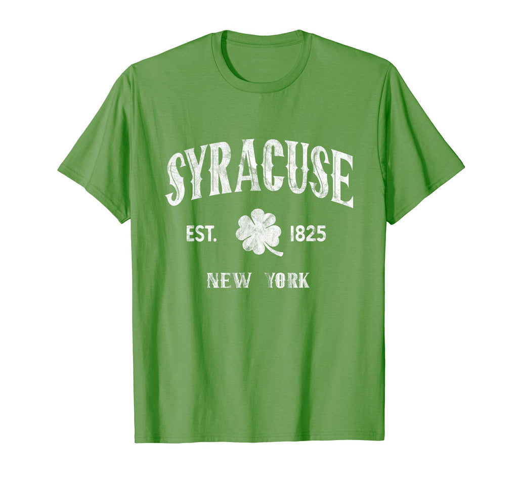 Syracuse New York Varsity Shamrock St T-Shirt - Custom Art Print Unisex - T-Shirt, Sweatshirt, Hoodie