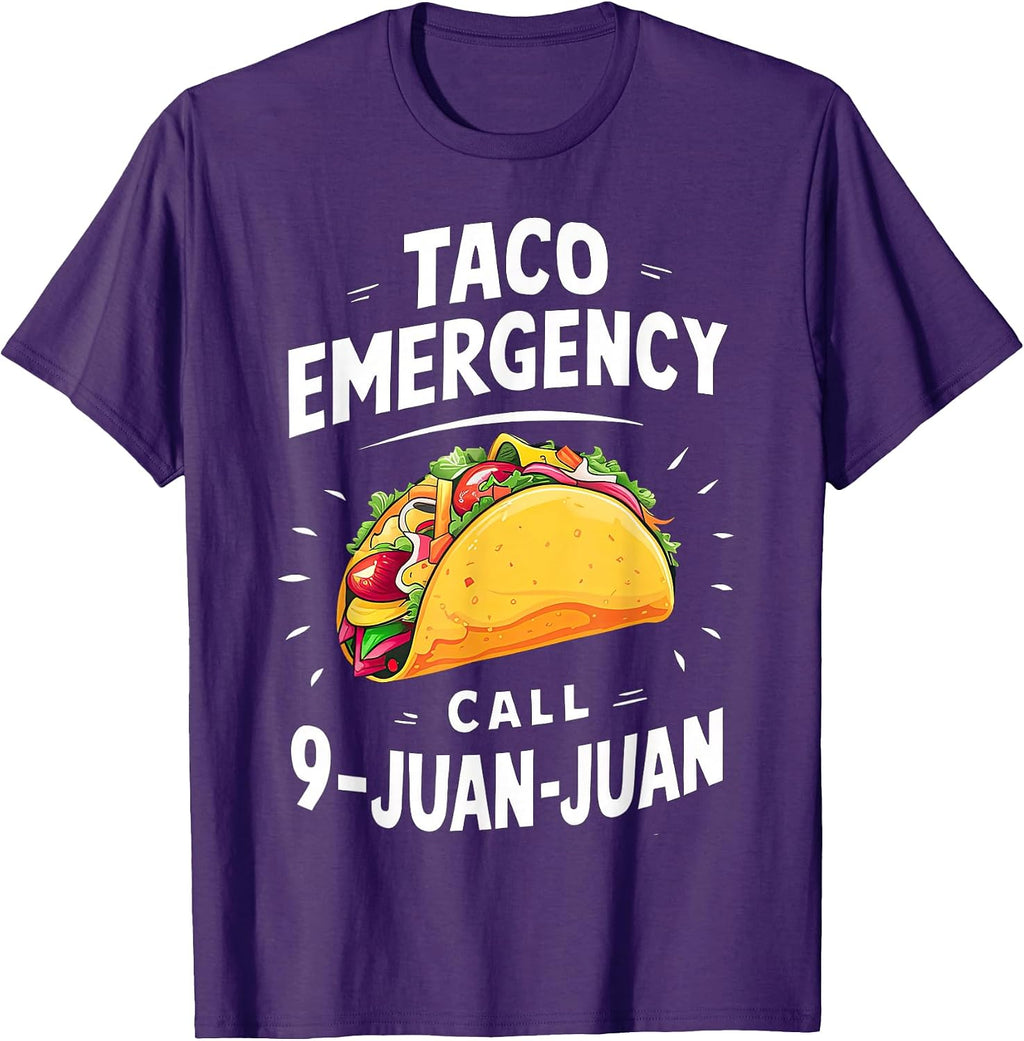 Taco Emergency Call 9 Juan Cinco de Mayo - Adult & Kids T-Shirts, Sweatshirts & Hoodies apparel design preview 1