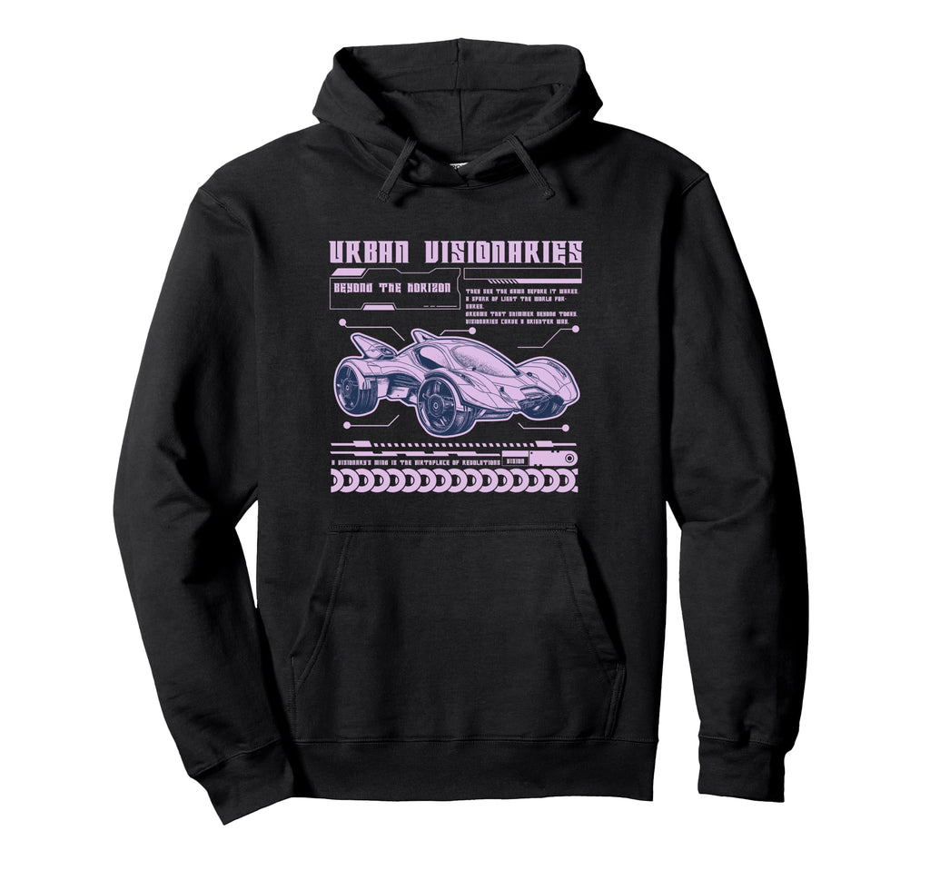 Y2K Visionaries Bold Urban Graffiti Hoodie - Fun Novelty Design Men Women - T-Shirt, Sweatshirt, Hoodie
