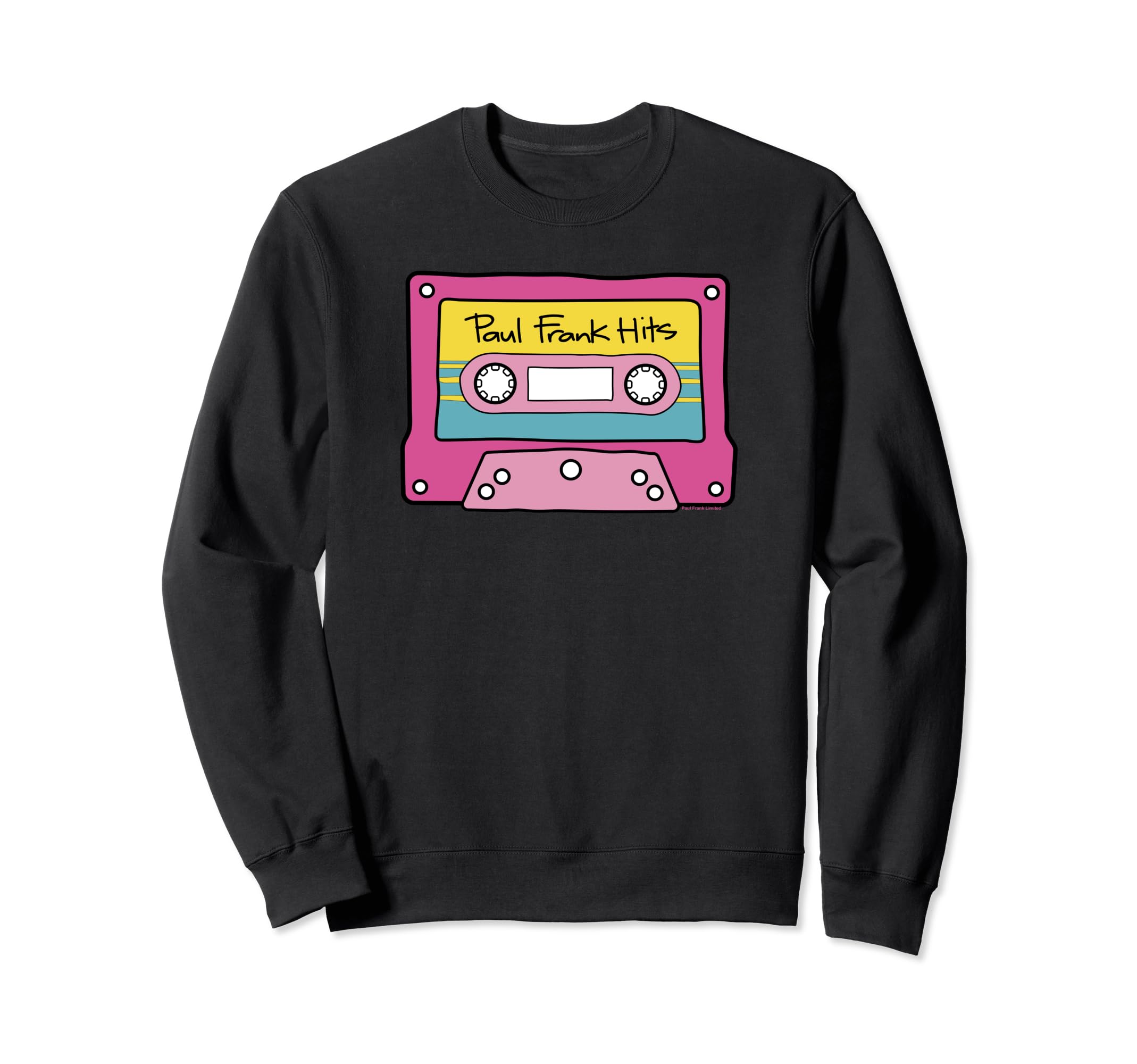 Paul Frank Cassette Tape Hits Sweatshirt - Minimalist Print for Adults - T-Shirt, Sweatshirt, Hoodie