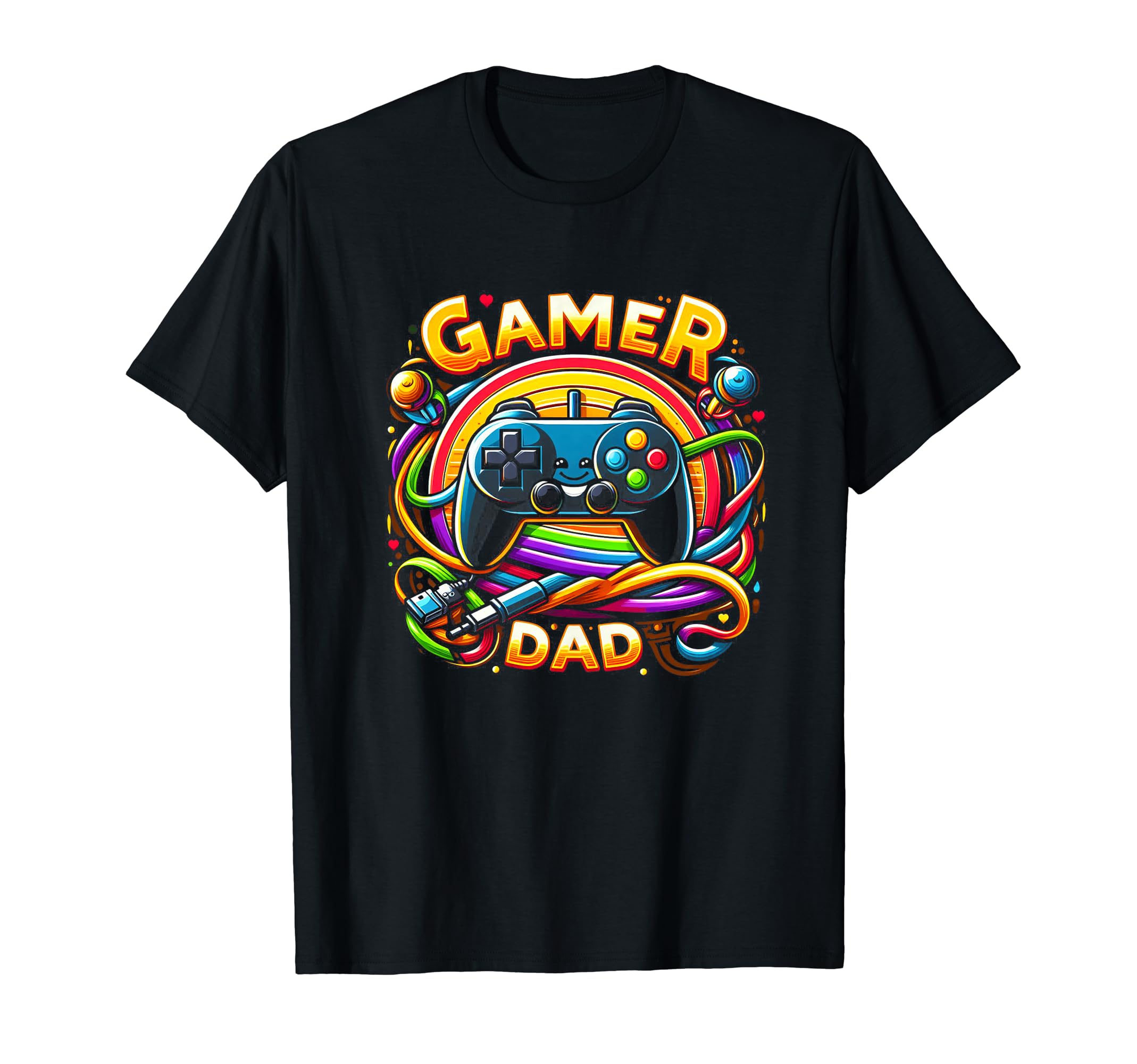 Gamer Dad Game Controller Gaming T-Shirt - Casual Everyday Wear for Adults - T-Shirt, Sweatshirt, Hoodie