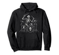 Rock Skeleton Hand Drummer Skull Beats Hoodie - Minimalist Print Men Women - T-Shirt, Sweatshirt, Hoodie