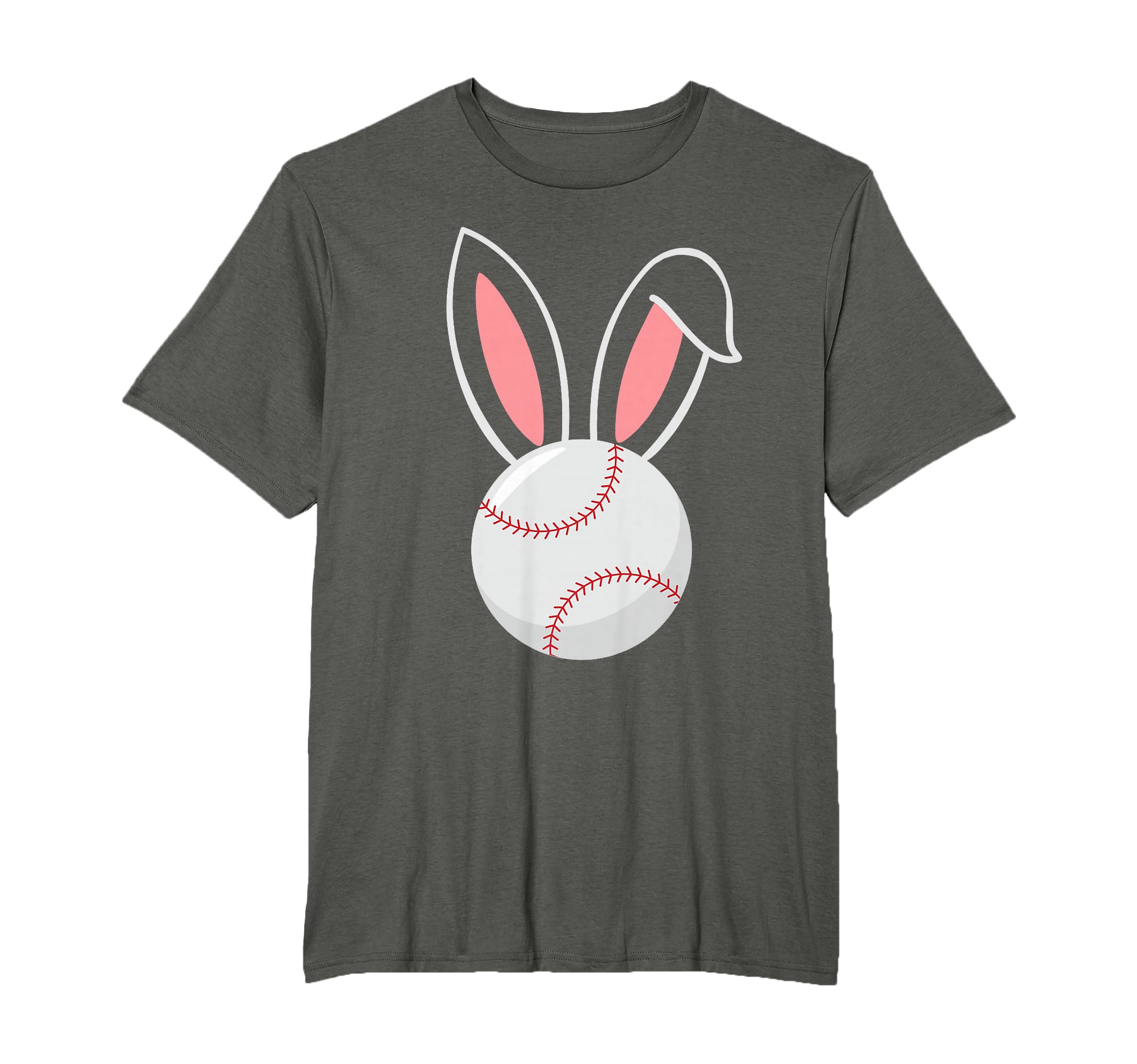 Easter Baseball Bunny Ears Funny T-Shirt - Minimalist Print for Adults - T-Shirt, Sweatshirt, Hoodie