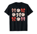 Baseball Coquette Bow Mom Sister T-Shirt - Unique Graphic Unisex - T-Shirt, Sweatshirt, Hoodie