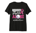 Nobody Fights Alone Strike Out Breast T-Shirt - Trendy Graphic Unisex - T-Shirt, Sweatshirt, Hoodie
