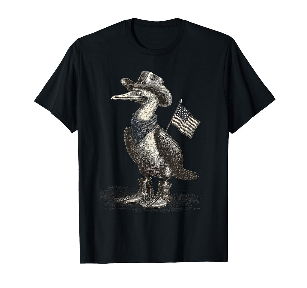 Blue Footed Booby Cowboy Cowgirl T-Shirt - Aesthetic Graphic Unisex - T-Shirt, Sweatshirt, Hoodie