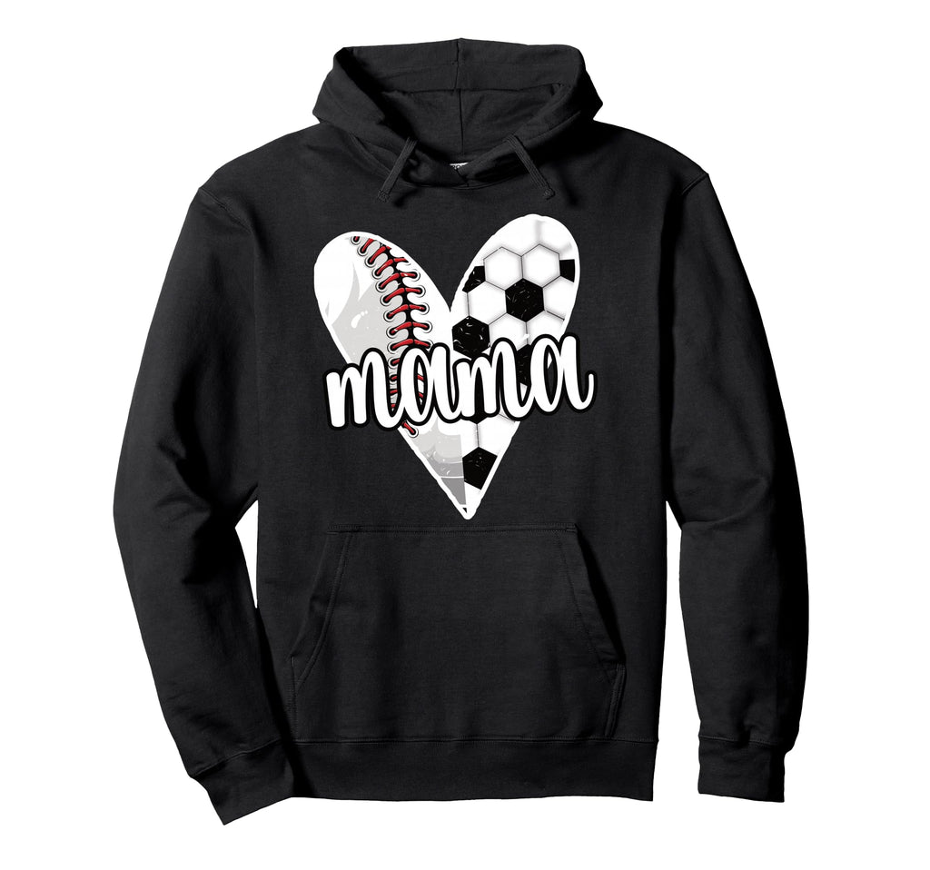 Baller Mama Proud Soccer Baseball Player Hoodie - Novelty Apparel Unisex - T-Shirt, Sweatshirt, Hoodie