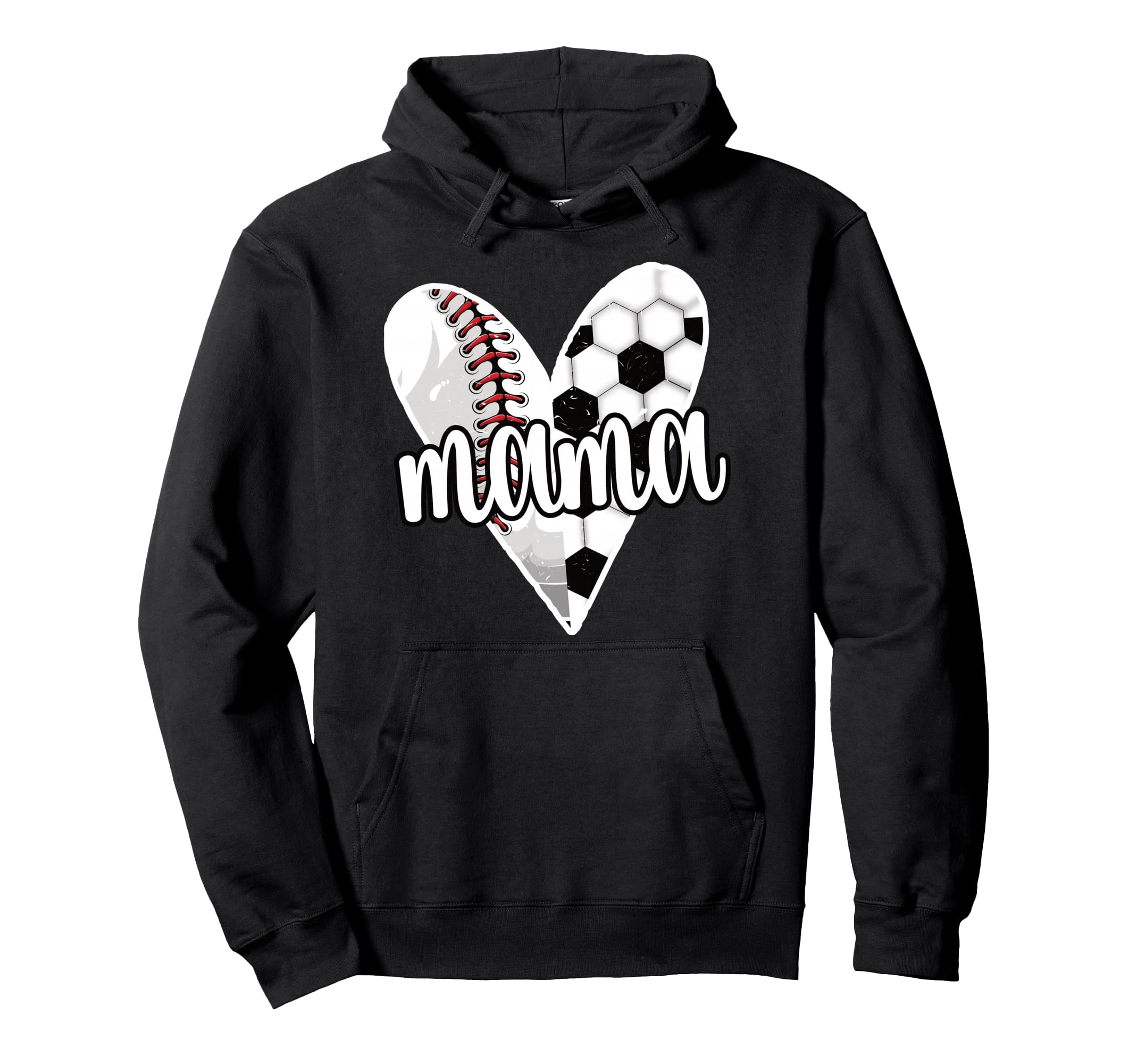 Baller Mama Proud Soccer Baseball Player Hoodie - Novelty Apparel Unisex - T-Shirt, Sweatshirt, Hoodie